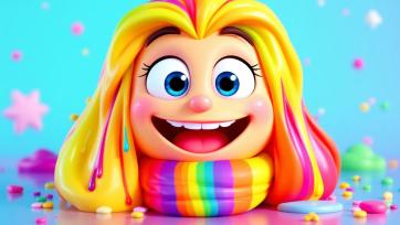 Rainbow Slime Toy Unboxing Fun