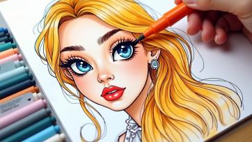 Drawing and Painting with Magic Toy Markers