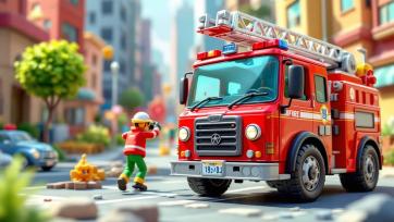 Rescue Mission with Fire Truck Toys