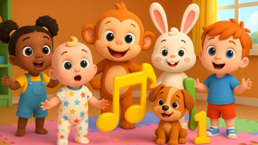 Baby Monkey Picnic Adventure – Cute Monkey Eating Fruits & Playing Outdoors